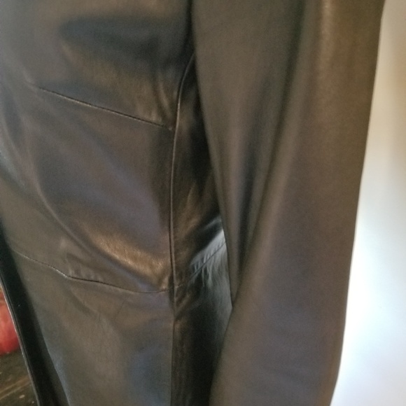 Express Leather Trench Coat - Picture 3 of 8